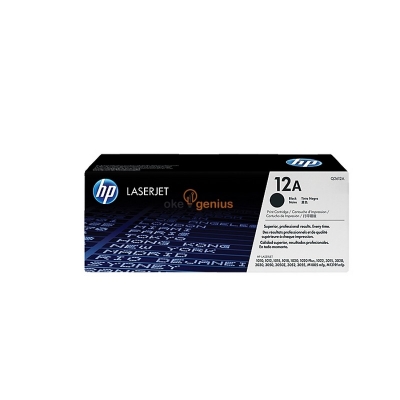HP 12A Black Original LaserJet Toner Cartridge (Q2612A)