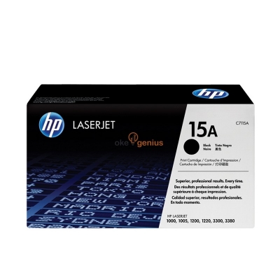 HP 15A Black Original LaserJet Toner Cartridge (C7115A)