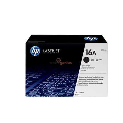 HP 16A Black Original LaserJet Toner Cartridge (Q7516A)