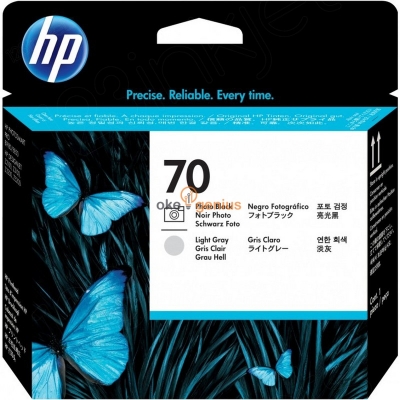 HP 70 PRINTHEAD BLACK LT GREY OR [C9407A]