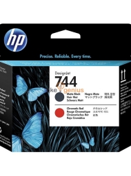 HP 744 Matte Black & Red Print head [F9J88A]